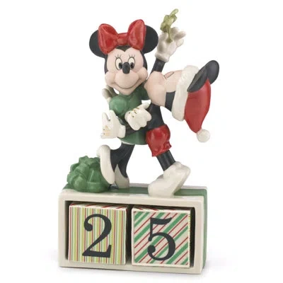 Lenox Disney's Mickey & Minnie Countdown Figurine In Ivory
