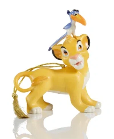 Lenox Disney's Simba & Zazu Ornament In Multi