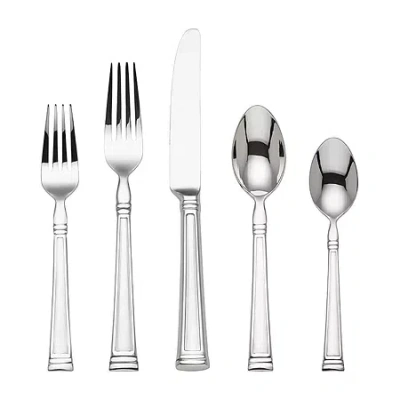 Lenox Esquire 65-pc. 18/10 Stainless Steel Flatware Set In Silver