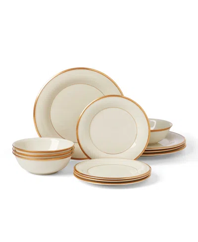 Lenox Eternal 12-piece Dinnerware Set, Service For 4 In White And Ivory