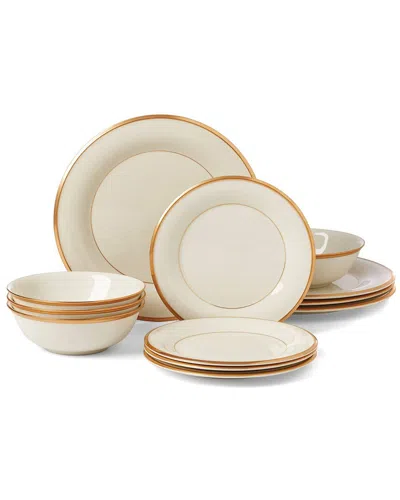 Lenox Eternal 12pc Dinnerware Set In Neutral