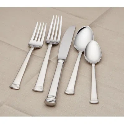 Lenox Eternal 5 Piece Flatware Set, Service For 1 In Mirror Polished