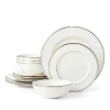 Lenox Federal 12-piece Dinnerware Set, Service For 4 In Platinum