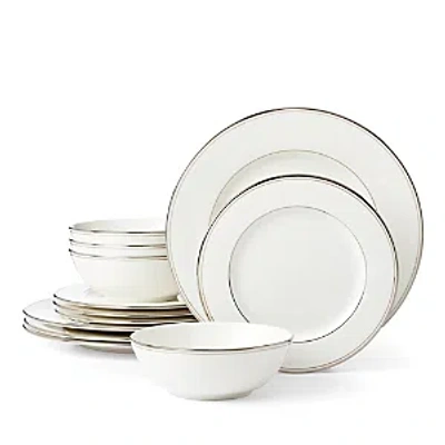 Lenox Federal 12-piece Dinnerware Set, Service For 4 In Platinum