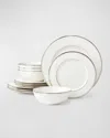 Lenox Federal Gold 12-piece Dinnerware Set, Service For 4 In Platinum