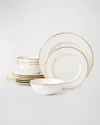 Lenox Federal Gold 12-piece Dinnerware Set, Service For 4 In White