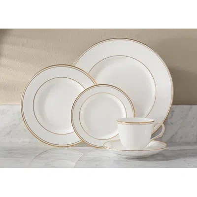 Lenox Federal Gold 5-piece Place Setting In White;gold