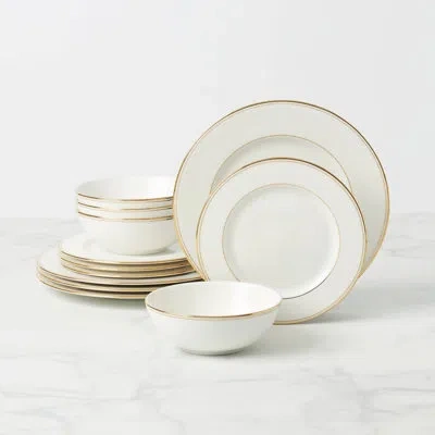 Lenox Federal Platinum 12-piece Dinnerware Set In Gold
