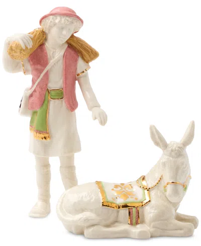 Lenox First Blessing Boy With Donkey Figurine In Multi