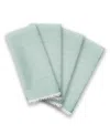 Lenox Set Of 4 French Perle Solid Napkins In Blue