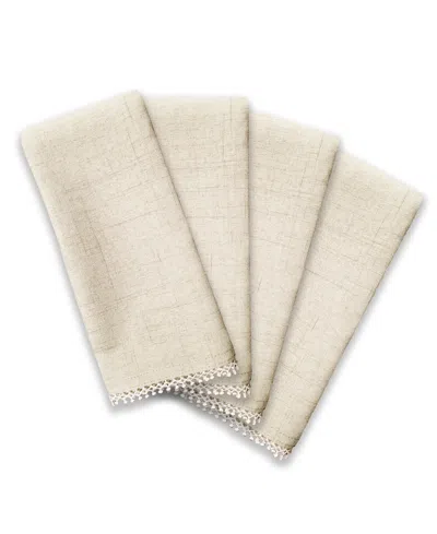 Lenox Set Of 4 French Perle Solid Napkins In Neutral