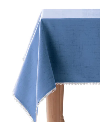 Lenox French Perle 60" X 120" Tablecloth In Periwinkle