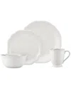 Lenox French Perle Bead White 4pc Place Setting In White