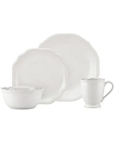 LENOX LENOX FRENCH PERLE BEAD WHITE 4PC PLACE SETTING
