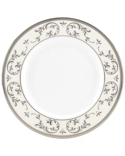 Lenox French Perle Bead White Oval Serving Platter In Multi