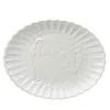 Lenox French Perle Carved Turkey Platter In White