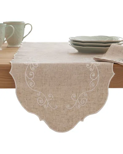 Lenox French Perle Embroidered Runner In Multi