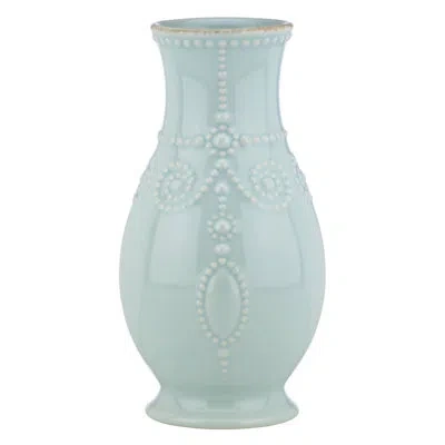 Lenox French Perle Giftware Fluted Table Vase In Blue