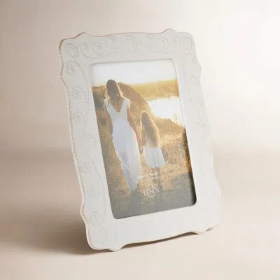 Lenox French Perle Giftware Picture Frame In Brown;white