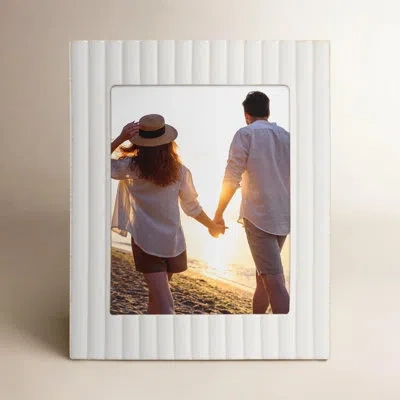 Lenox French Perle Giftware Scallop 5x7 Frame In White