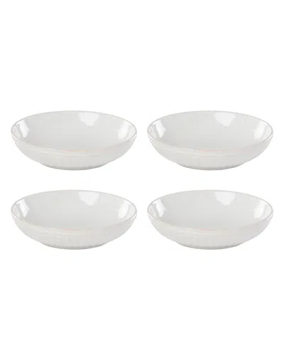 Lenox French Perle Groove Pasta Bowls, Set Of 4 In White