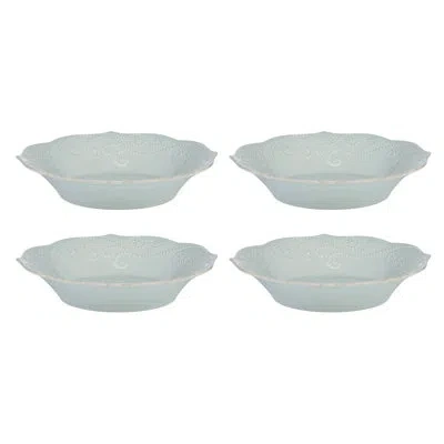 Lenox French Perle Ice Blue Pasta Bowls