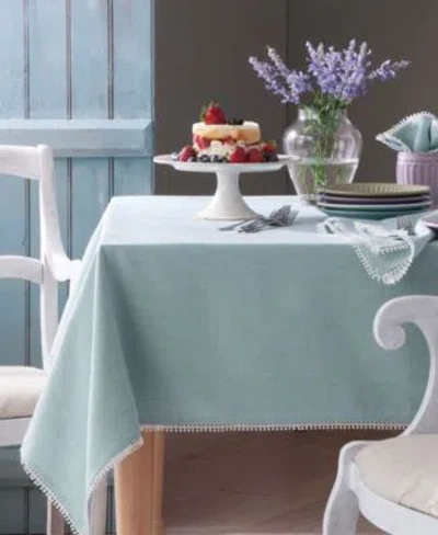 Lenox French Perle Ice Blue Table Linen Collection In Natural