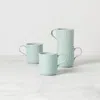 Lenox French Perle Solid 4 Piece Mug Set, Service For 4 In Lt Blue
