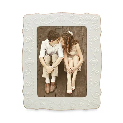 Lenox French Perle Picture Frame, 5 X 7 In White