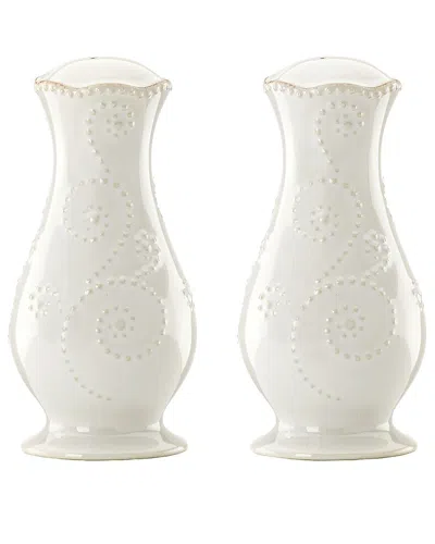 Lenox French Perle Salt & Pepper Shaker Set In White