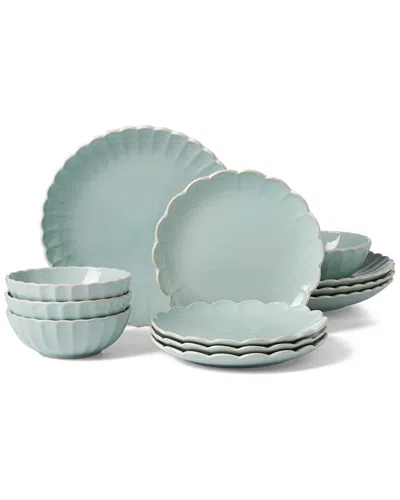 Lenox French Perle Scallop 12pc Dinnerware Set