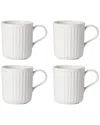 Lenox French Perle Mug, Set Of 4 In White