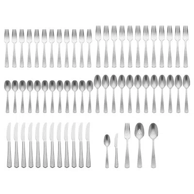 Lenox French Perle Scallop 65-piece Flatware Set
