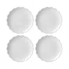 Lenox French Perle Scallop Accent Plates, Set Of 4 In White