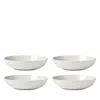 Lenox French Perle Scallop Pasta Bowls, Set Of 4 In White