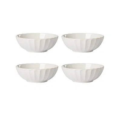 Lenox French Perle Scallop White Scallop 4-piece Bowl Set