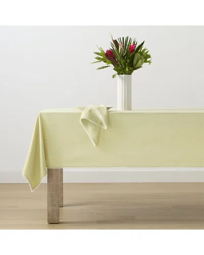 Lenox French Perle Solid Round Tablecloth In Yellow