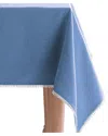 Lenox French Perle Solid Tablecloth In Blue