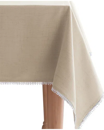 Lenox French Perle Solid Tablecloth In Brown