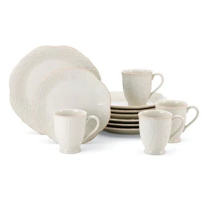 Lenox French Perle White 12-piece Plate & Mug Dinnerware Set