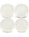 Lenox French Perle White 4pc Assorted Dessert Plate Set In White