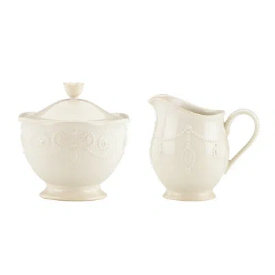 Lenox French Perle White Sugar And Creamer Set In Neutral