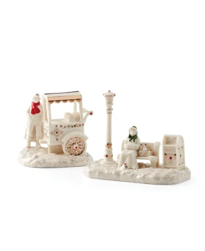 Lenox From The Vault!  Mistletoe Park Chestnut Seller & Park Bench, Exclusively At Macy's In Transparent