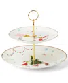 Lenox Grinchmas 2-tiered Server In Ivory