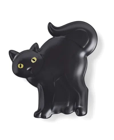 Lenox Halloween Cat Hors D'oeuvres Tray In Black