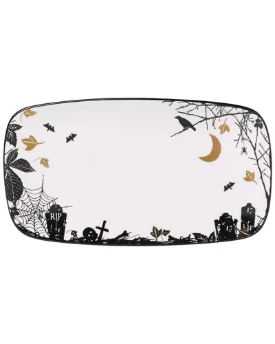 Lenox Haunted Halloween Hors D'oeuvres Tray In Black