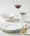 Lenox Highgrove Park Dinnerware Collection In Wht,indigo,gold