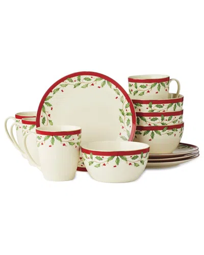 Lenox Holiday 12pc Dessert Set In White