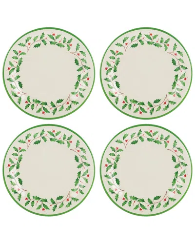 Lenox Holiday 4pc Melamine Accent Plate Set In Multicolor
