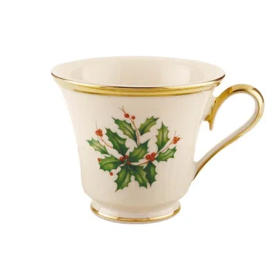 Lenox Holiday 6 Oz. Cup In Green;red;gold;ivory